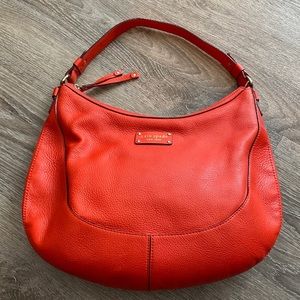 kate spade Orange Leather Hobo Bag
